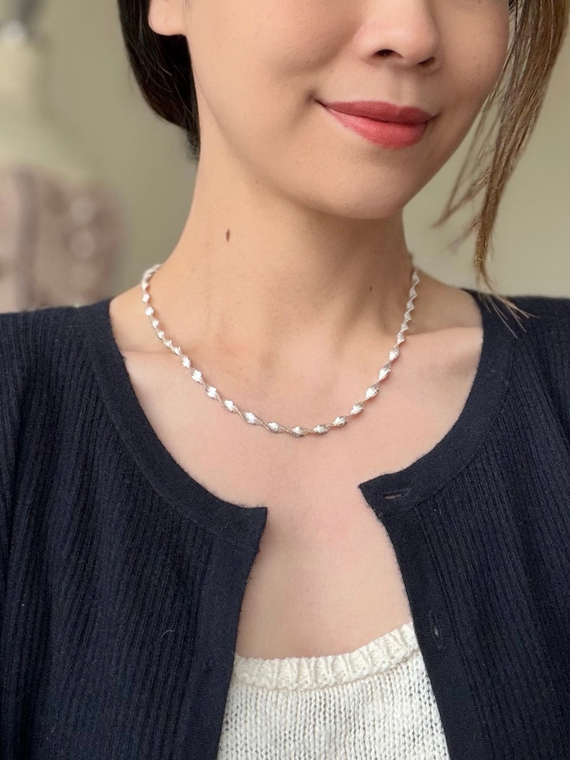 Minimalist Chain Necklace & Bracelet – S925 Sterling Silver