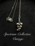 Georg Jensen Moonlight Grapes Pendant Necklace – Vintage Sterling Silver Grape Pendant